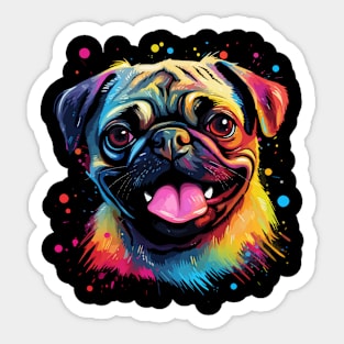 Pug Happiness Sticker